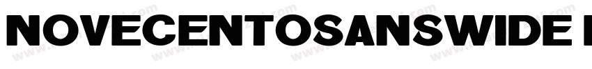 novecentosanswide bold字体转换